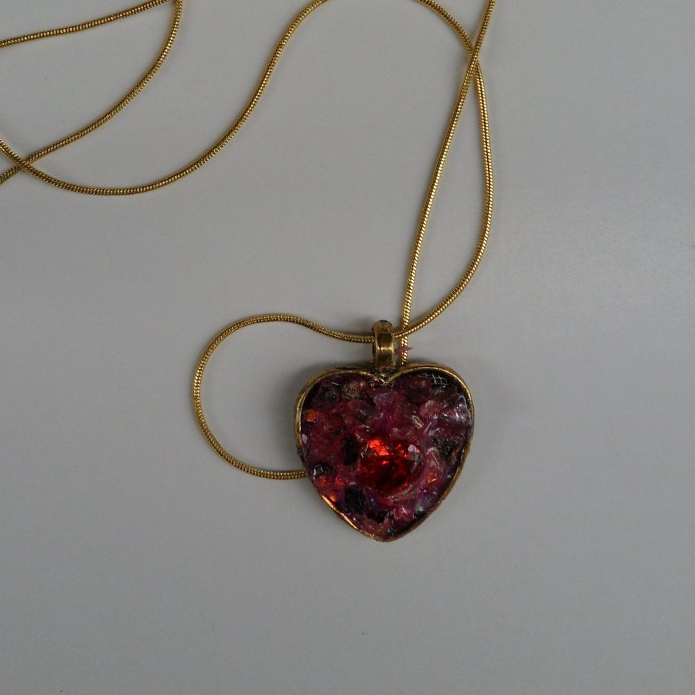 Hand crafted  Cubic Zirchonia Heart pendant